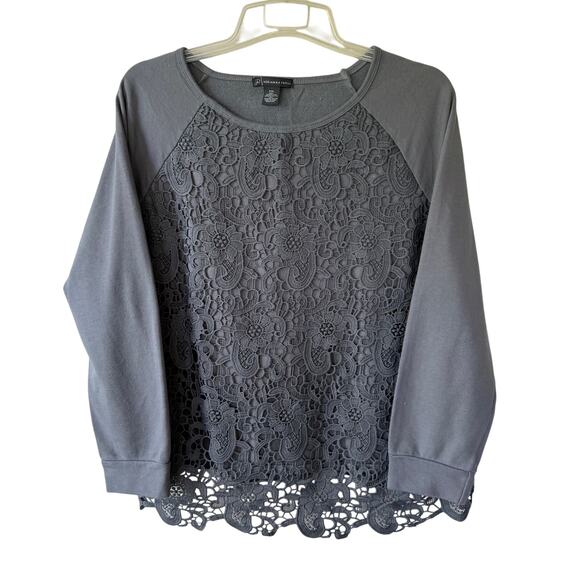 Adrianna Papell Gray Lace from sweater size XXL - Picture 1 of 8